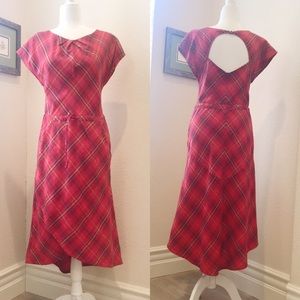 Patagonia San Benito red plaid flannel dress 6